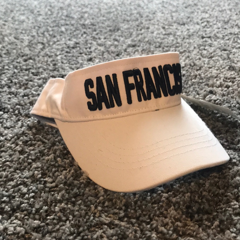 white san fran visor